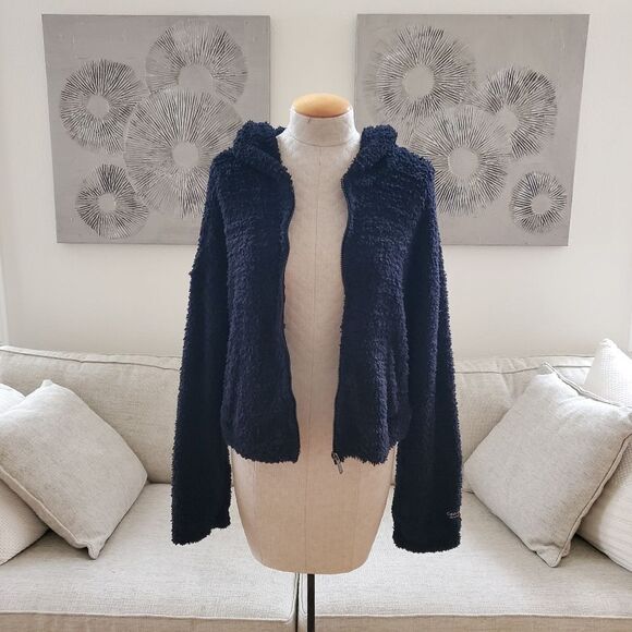 Calvin Klein Performance Fuzzy Zip-Front Hoodie Sz Med - Picture 5 of 13